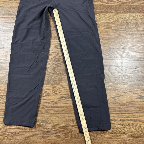 PrAna Pants Womens Medium Black Stretch Hiking Travel Yoga Regular Inseam - Picture 6 of 10